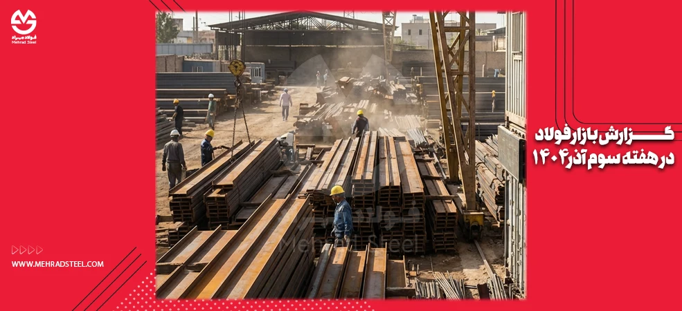 گزارش بازار فولاد در هفته سوم آذر 1404 - شرکت فولاد مهراد